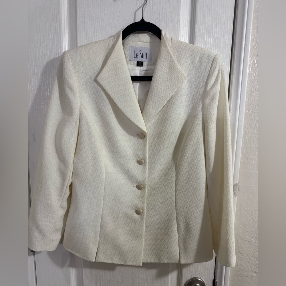 Le Suit Women's Ivory Blazer